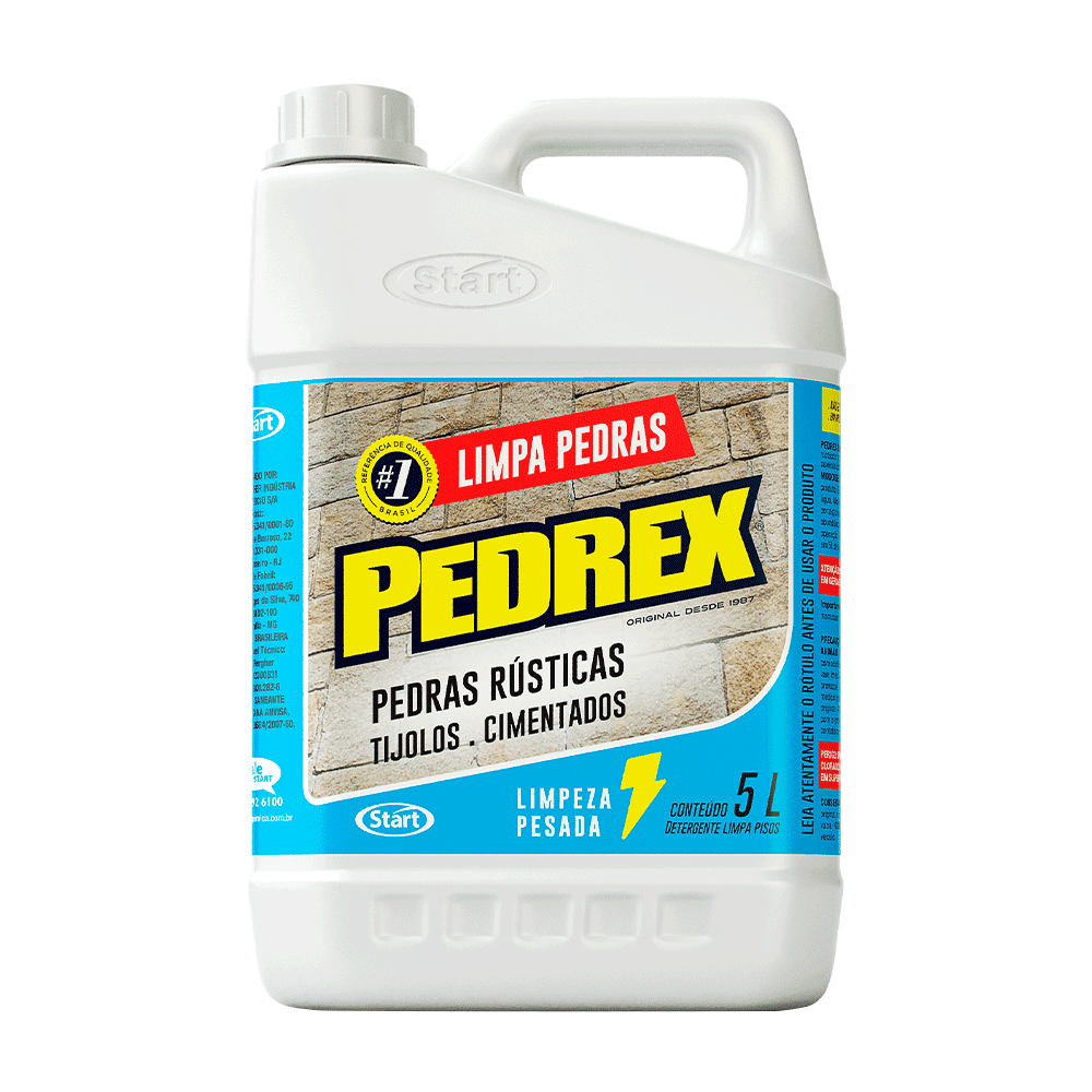 Limpa Pedra Pedrex Start 5L. Categoria Produtos de Limpeza. Subcategoria Limpa Pedra. Marca Pedrex. Quantidade 5L. Casa Limpa em São Paulo, Rua Apinajés 1484, Sumaré.