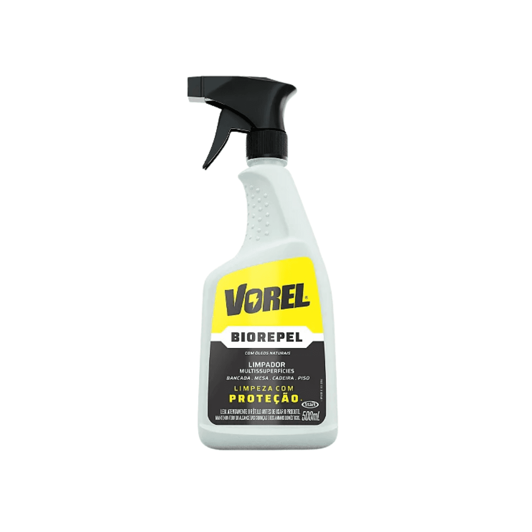 Limpador Biorepel Spray Vorel 500ml. Categoria Produtos de Limpeza. Subcategoria Limpador Multiuso. Marca Vorel. Quantidade 500ml. Casa Limpa em São Paulo, Rua Apinajés 1484, Sumaré.