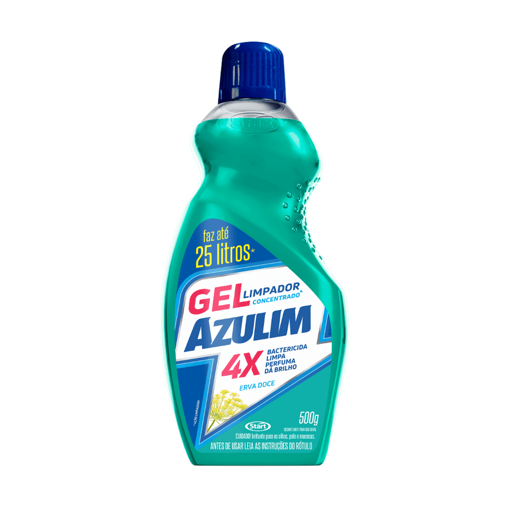 Limpador Gel Azulim Erva Doce 500g. Categoria Produtos de Limpeza. Subcategoria Desinfetantes. Marca Azulim. Quantidade 500g. Casa Limpa em São Paulo, Rua Apinajés 1484, Sumaré.