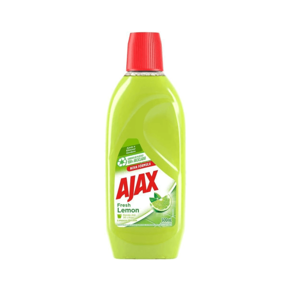 Limpador Multiuso Ajax Fresh Lemon 500ml. Categoria Produtos de Limpeza. Subcategoria Limpador Multiuso. Marca Ajax. Quantidade 500ml. Casa Limpa em São Paulo, Rua Apinajés 1484, Sumaré.