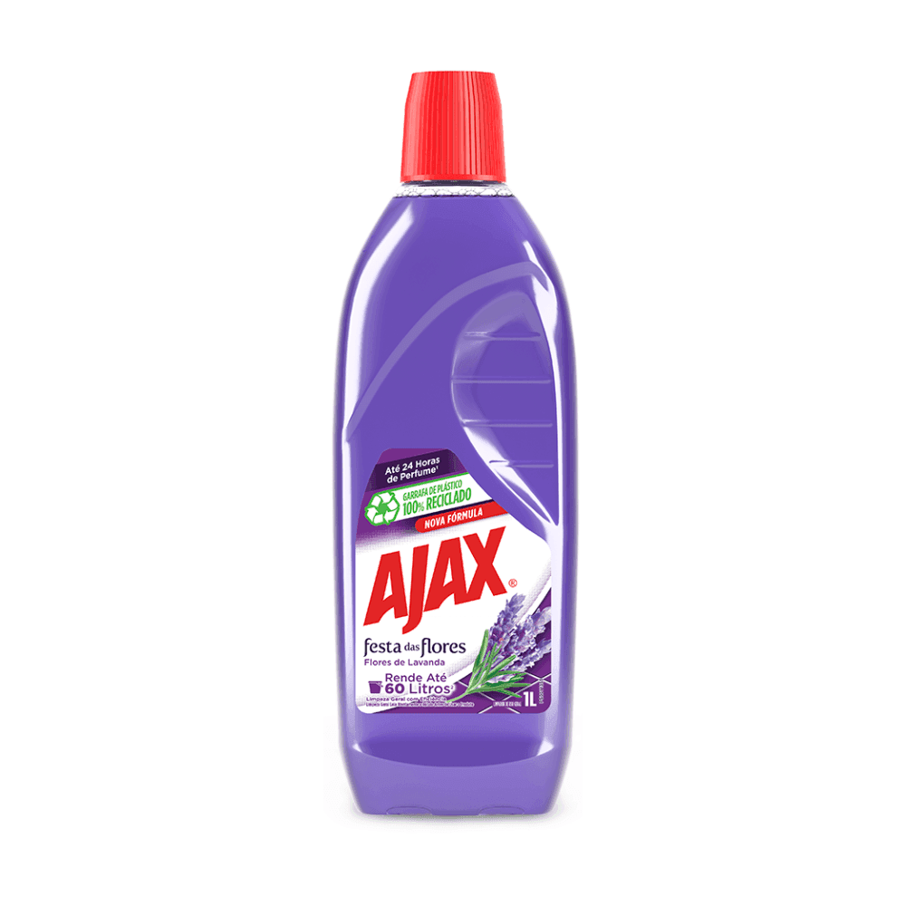 Limpador Multiuso Ajax Lavanda 1L. Categoria Produtos de Limpeza. Subcategoria Limpador Multiuso. Marca Ajax. Quantidade 1L. Casa Limpa em São Paulo, Rua Apinajés 1484, Sumaré.