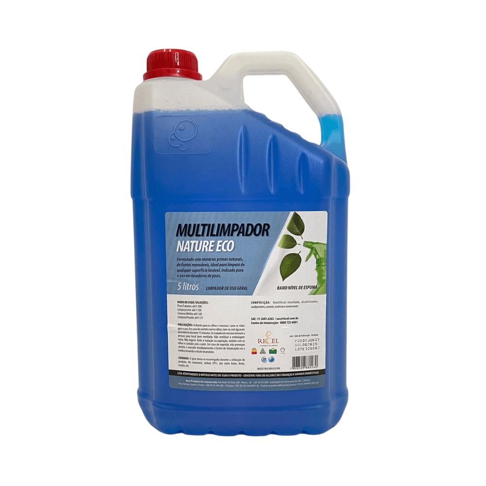Limpador Multiuso Nature Eco Riccel 5l. Categoria Produtos de Limpeza. Subcategoria Limpador Multiuso. Marca Riccel. Quantidade 5L. Casa Limpa em São Paulo, Rua Apinajés 1484, Sumaré.