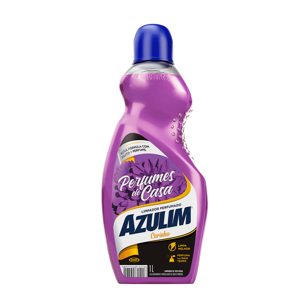 Limpador Perfumado Carinho Azulim Start 1L. Categoria Produtos de Limpeza. Subcategoria Limpador Perfumado. Marca Azulim. Quantidade 1L. Casa Limpa em São Paulo, Rua Apinajés 1484, Sumaré.
