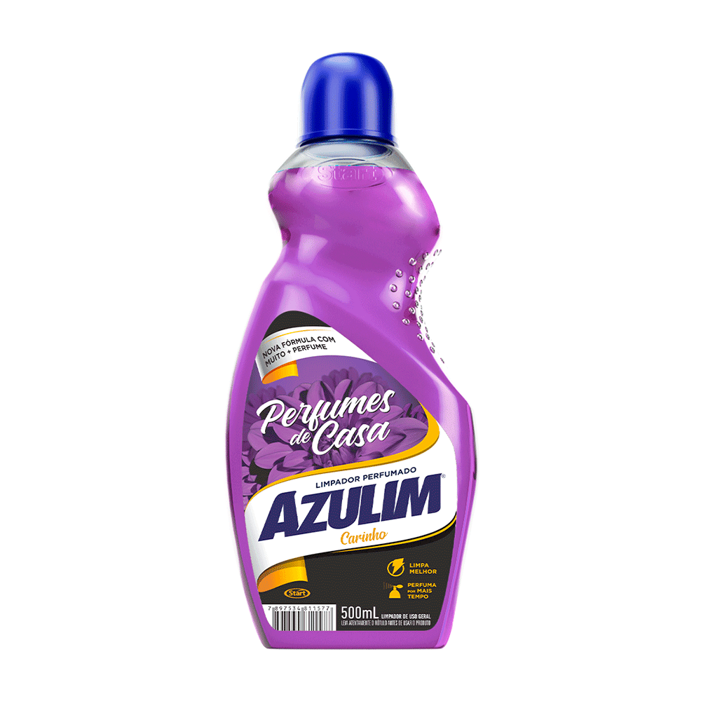 Limpador Perfumado Carinho Azulim Start 500ml. Categoria Produtos de Limpeza. Subcategoria Limpador Perfumado. Marca Azulim. Quantidade 500ml. Casa Limpa em São Paulo, Rua Apinajés 1484, Sumaré.