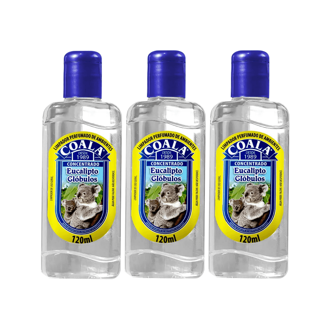 Limpador Perfumado Concentrado Eucalipto Glóbulos Coala 120ml. Categoria Produtos de Limpeza. Subcategoria Limpador Perfumado. Marca Coala. Quantidade 120ml. Casa Limpa em São Paulo, Rua Apinajés 1484, Sumaré.