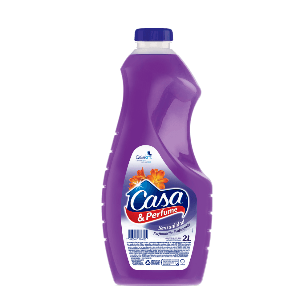 Limpador Perfumado Sensualidad Casa & Perfume 2L. Categoria Produtos de Limpeza. Subcategoria Limpador Perfumado. Marca Casakm. Quantidade 2L. Casa Limpa em São Paulo, Rua Apinajés 1484, Sumaré.