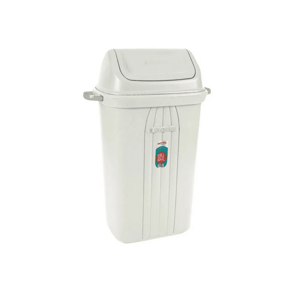 Lixeira 105L Retangular Tampa Basculante Sanremo 9257. Categoria Comércio e Indústria. Subcategoria Lixeiras. Marca Sanremo. Quantidade 1. Casa Limpa em São Paulo, Rua Apinajés 1484, Sumaré.