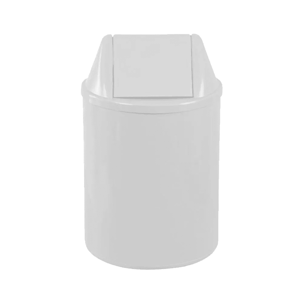 Lixeira 12L Redonda Basculante Branca JSN EB9B. Categoria Comércio e Indústria. Subcategoria Lixeiras. Marca JSN. Quantidade 1. Casa Limpa em São Paulo, Rua Apinajés 1484, Sumaré.