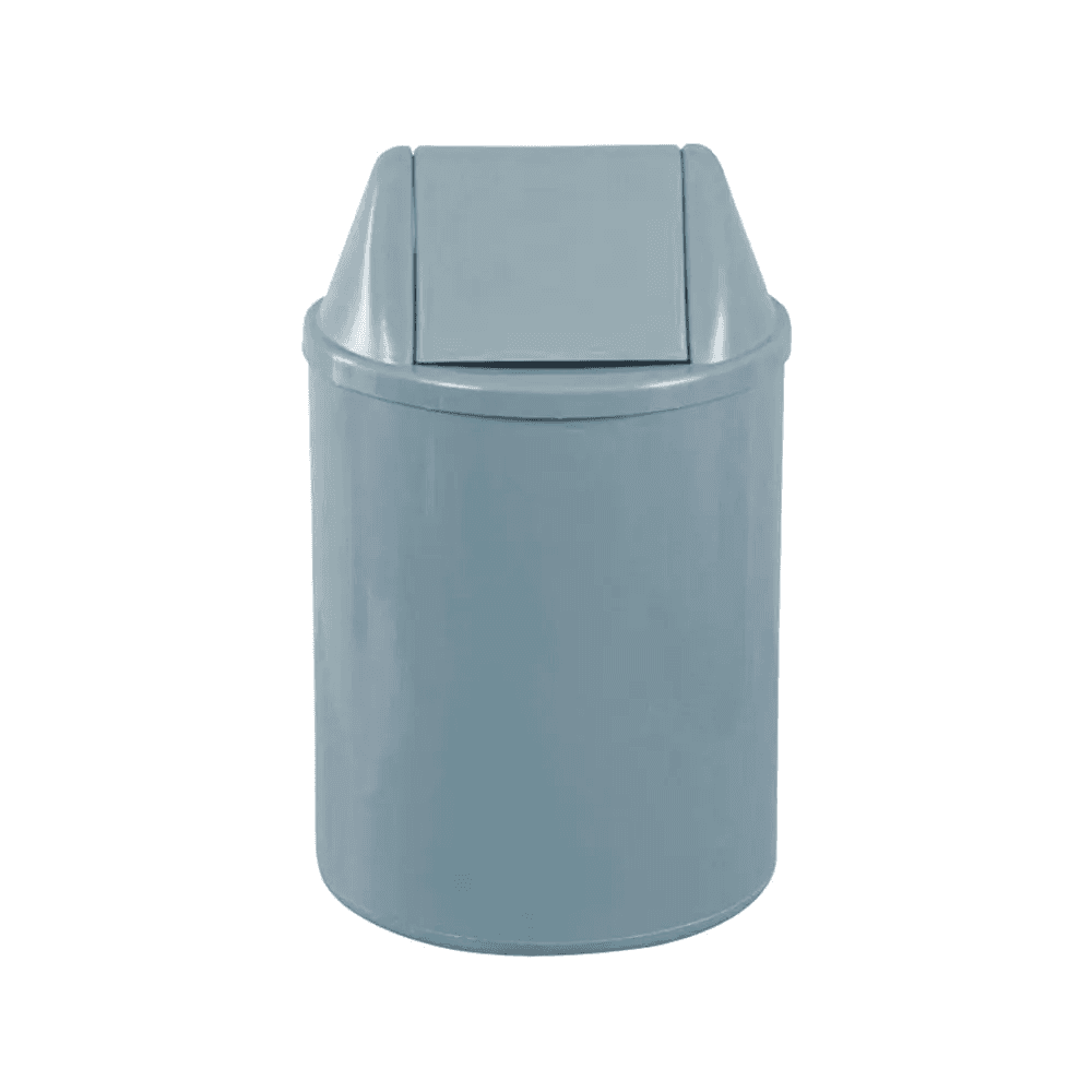 Lixeira 12L Redonda Basculante Cinza JSN EB9C. Categoria Comércio e Indústria. Subcategoria Lixeiras. Marca JSN. Quantidade 1. Casa Limpa em São Paulo, Rua Apinajés 1484, Sumaré.