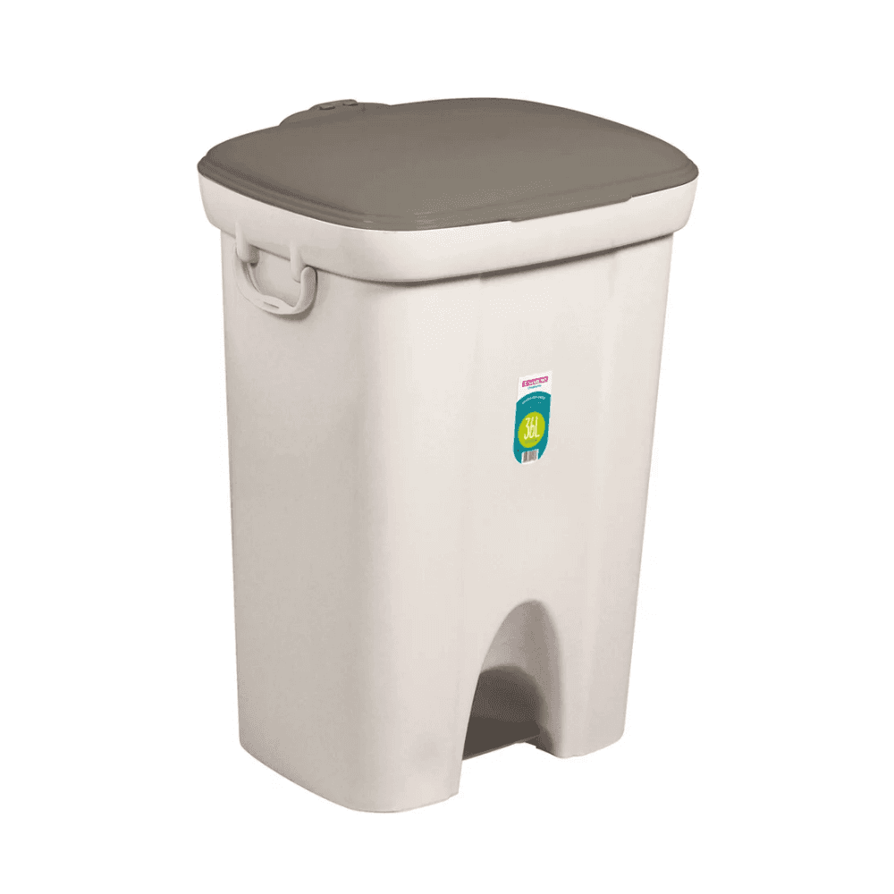 Lixeira 36L Retangular com Pedal Sanremo 9536. Categoria Comércio e Indústria. Subcategoria Lixeiras. Marca Sanremo. Quantidade 1. Casa Limpa em São Paulo, Rua Apinajés 1484, Sumaré.