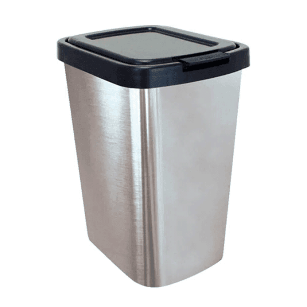 Lixeira 9L com Tampa Click em adesivo tipo inox Arplast. Categoria Comércio e Indústria. Subcategoria Lixeiras. Marca Arqplast. Quantidade 1. Casa Limpa em São Paulo, Rua Apinajés 1484, Sumaré.