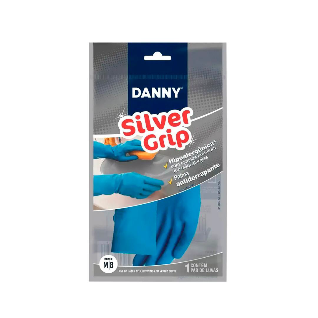 Luva de Látex Antialérgica Silver Grip Azul M Danny. Categoria EPI. Subcategoria Luvas de Látex. Marca Danny. Quantidade 1. Casa Limpa em São Paulo, Rua Apinajés 1484, Sumaré.