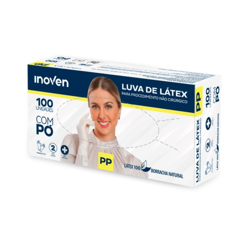Luva de Látex PP Com Pó CA 45834 Proteção Biológica para Procedimento Não Cirúrgico Inoven 100 unidades. Categoria EPI. Subcategoria Luvas de Látex. Marca Inoven. Quantidade 100 unidades. Casa Limpa em São Paulo, Rua Apinajés 1484, Sumaré.