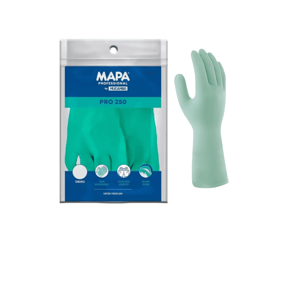 Luva de Látex Verde M Forrada Mucambo Mapa CA 2429 Proteção Química e Mecânica. Categoria EPI. Subcategoria Luvas para Limpeza. Marca Mapa. Quantidade 1. Casa Limpa em São Paulo, Rua Apinajés 1484, Sumaré.