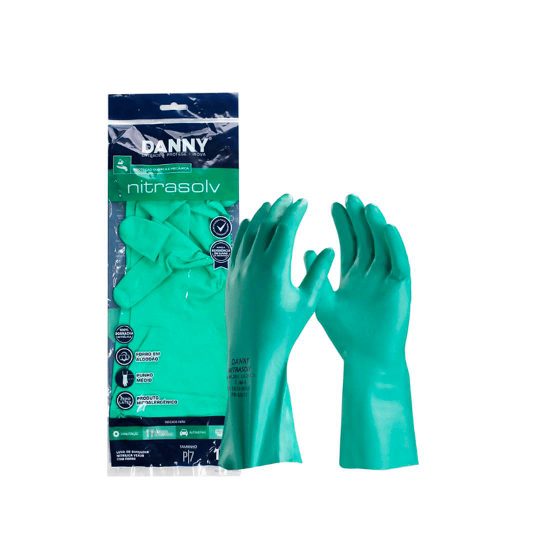 Luva Nitrílica Forrada Verde P Danny. Categoria EPI. Subcategoria Luvas Nitrílicas. Marca Danny. Quantidade 1. Casa Limpa em São Paulo, Rua Apinajés 1484, Sumaré.