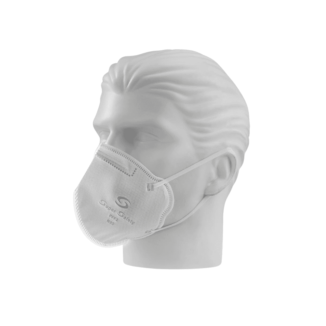 Máscara Descartável PFF2-S Sem Válvula Branco Super Safety. Categoria EPI. Subcategoria Máscaras. Marca Super Safety. Quantidade 1. Casa Limpa em São Paulo, Rua Apinajés 1484, Sumaré.