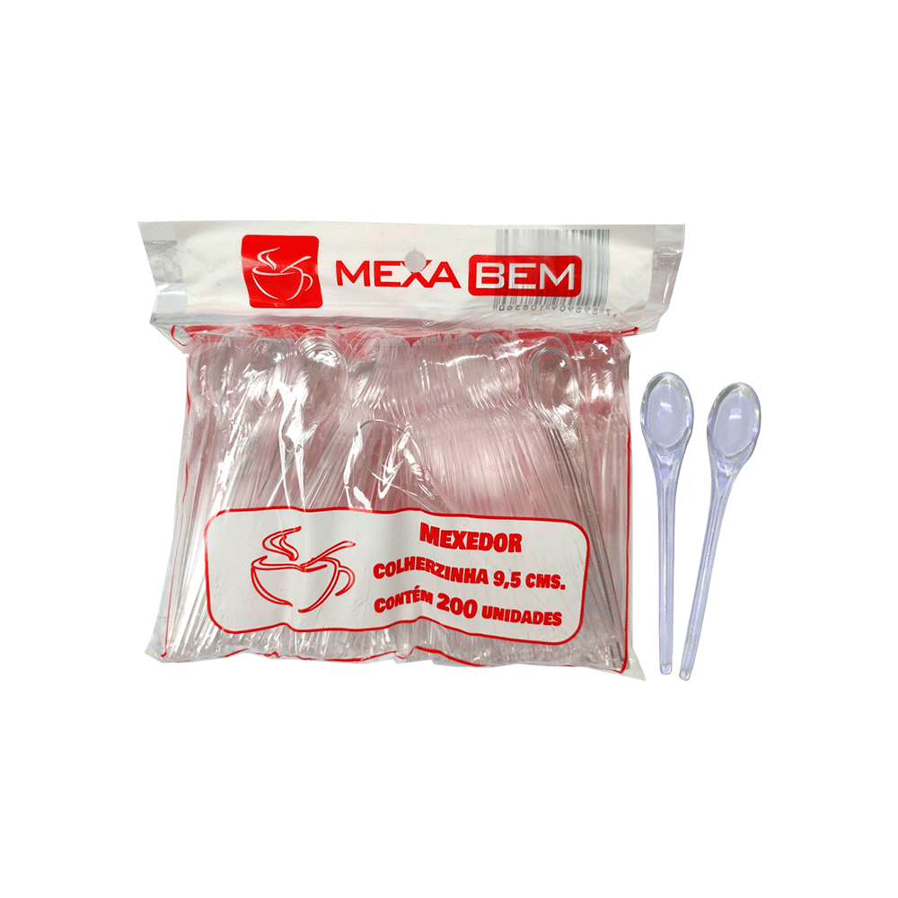 Mini Colher para Café 9,5cm Mexa Bem 200 unidades. Categoria Descartáveis e Embalagens. Subcategoria Mexedor para Café. Marca Mexa Bem. Quantidade 200 unidades. Casa Limpa em São Paulo, Rua Apinajés 1484, Sumaré.