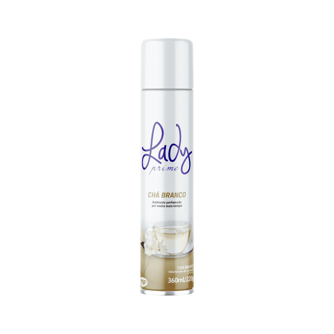 Odorizador de Ambientes Chá Branco Lady Prime 360ml. Categoria Produtos de Limpeza. Subcategoria Odorizador de ambiente. Marca Lady Prime. Quantidade 360ml. Casa Limpa em São Paulo, Rua Apinajés 1484, Sumaré.