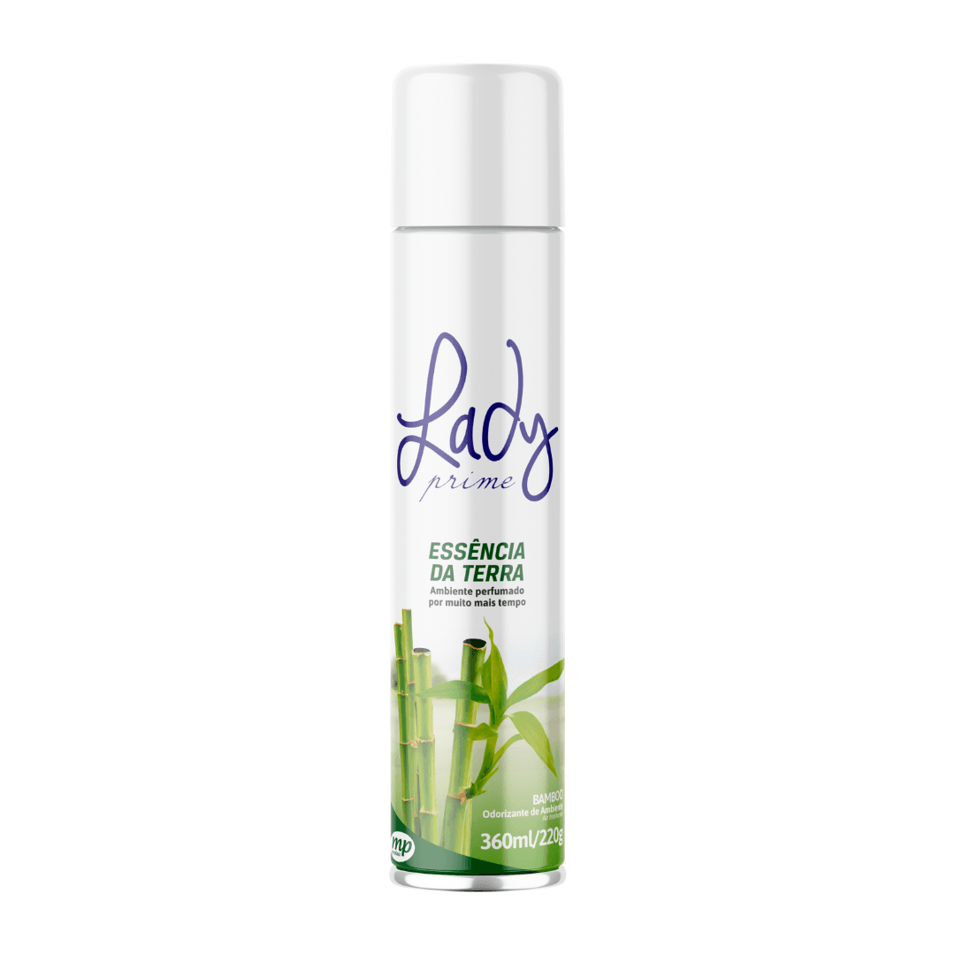 Odorizador de Ambientes Essência da Terra Bamboo Lady Prime 360ml. Categoria Produtos de Limpeza. Subcategoria Odorizador de ambiente. Marca Lady Prime. Quantidade 360ml. Casa Limpa em São Paulo, Rua Apinajés 1484, Sumaré.