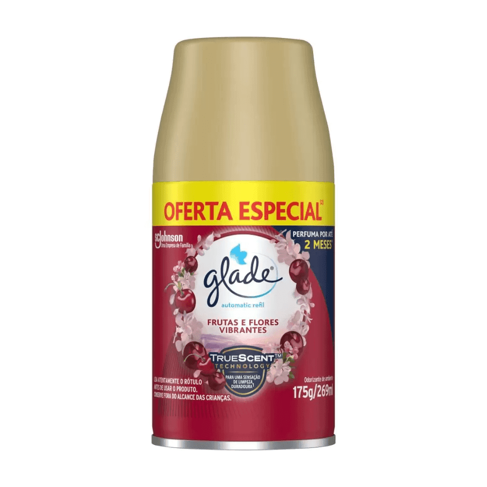 Odorizador de Ambientes Glade Automatic Spray Refil Frescor de Águas Florais 269ml Embalagem Promocional. Categoria Produtos de Limpeza. Subcategoria Odorizador de ambiente. Marca Glade. Quantidade 269ml. Casa Limpa em São Paulo, Rua Apinajés 1484, Sumaré.