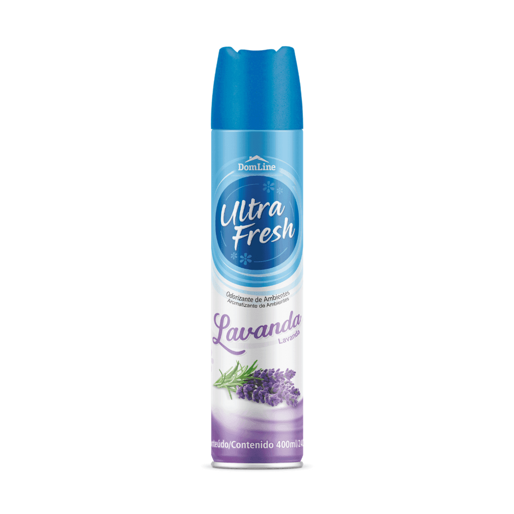 Odorizador de Ambientes Lavanda Ultra Fresh 400ml. Categoria Produtos de Limpeza. Subcategoria Odorizador de ambiente. Marca Ultra Fresh. Quantidade 400ml. Casa Limpa em São Paulo, Rua Apinajés 1484, Sumaré.
