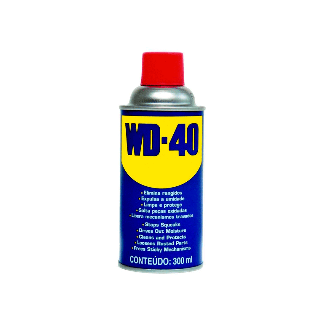 óleo Desengripante WD40 300ml. Categoria Produtos de Limpeza. Subcategoria Limpeza Automotiva. Marca WD40. Quantidade 1. Casa Limpa em São Paulo, Rua Apinajés 1484, Sumaré.