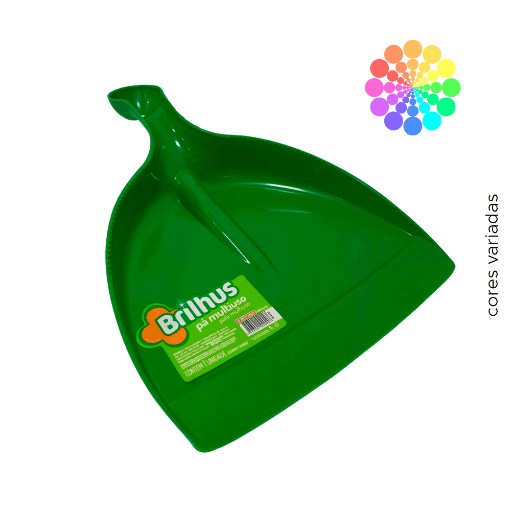 Pá de Lixo Brilhus Bettanin - Cores Variadas. Categoria Acessórios para Limpeza. Subcategoria Pás. Marca Brilhus. Quantidade 1. Casa Limpa em São Paulo, Rua Apinajés 1484, Sumaré.