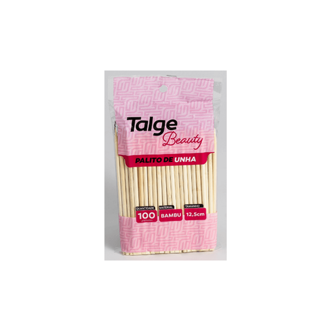 Palito de Unha de Bambu 12,5cm Talge Beauty. Categoria Utilidades. Subcategoria Palito de Unha. Marca Talge. Quantidade 100 Unidades. Casa Limpa em São Paulo, Rua Apinajés 1484, Sumaré.