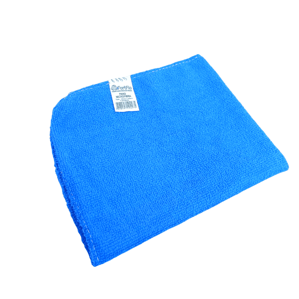 Pano de microfibra 30x40 Azul Fortfio com 3 unidades. Categoria Acessórios para Limpeza. Subcategoria Pano Multiuso. Marca Fort Flex. Quantidade 3 panos. Casa Limpa em São Paulo, Rua Apinajés 1484, Sumaré.