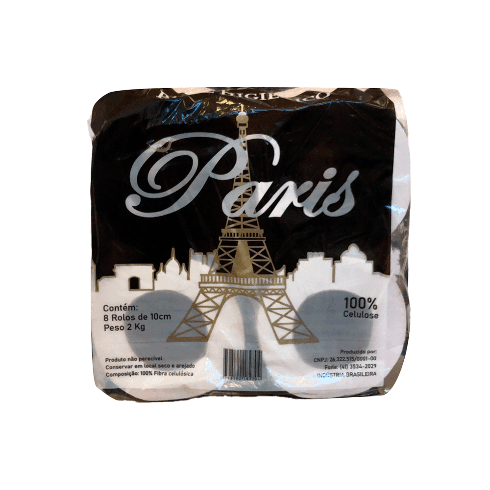 Papel Higiênico Rolão Folha Simples 100% Celulose Paris 8 Rolos. Categoria Papéis. Subcategoria Papel Higiênico Rolão. Marca Paris. Quantidade 8 Rolos. Casa Limpa em São Paulo, Rua Apinajés 1484, Sumaré.