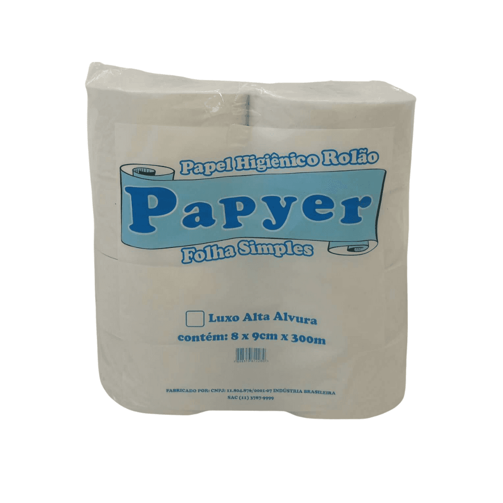 Papel Higiênico Rolão Folha Simples Papyer 8 rolos. Categoria Papéis. Subcategoria Papel Higiênico Rolão. Marca Papyer. Quantidade 8 Rolos. Casa Limpa em São Paulo, Rua Apinajés 1484, Sumaré.