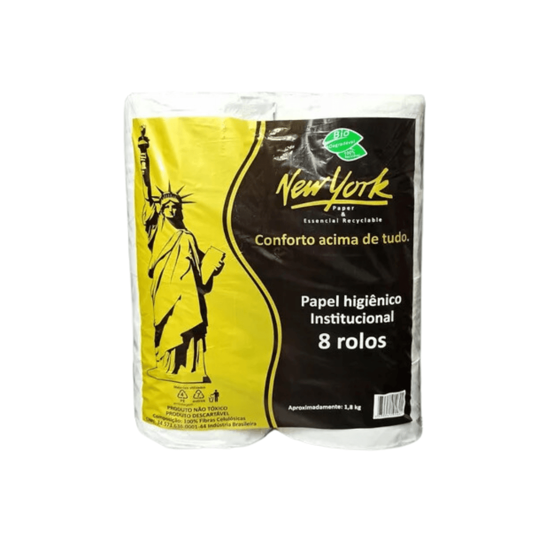 Papel Higiênico Rolão New York 8 Rolos de 240g Luxo. Categoria Papéis. Subcategoria Papel Higiênico Rolão. Marca New York Papers. Quantidade 240g. Casa Limpa em São Paulo, Rua Apinajés 1484, Sumaré.