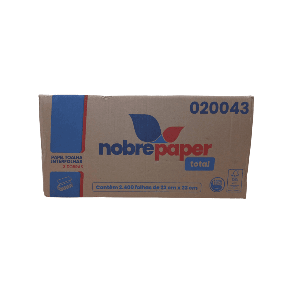 Papel Interfolha 100% Celulose 3 Dobras Folha Simples 2.400 folhas. Categoria Papéis. Subcategoria Papel Interfolha. Marca Nobre Paper. Quantidade 2.400 folhas. Casa Limpa em São Paulo, Rua Apinajés 1484, Sumaré.