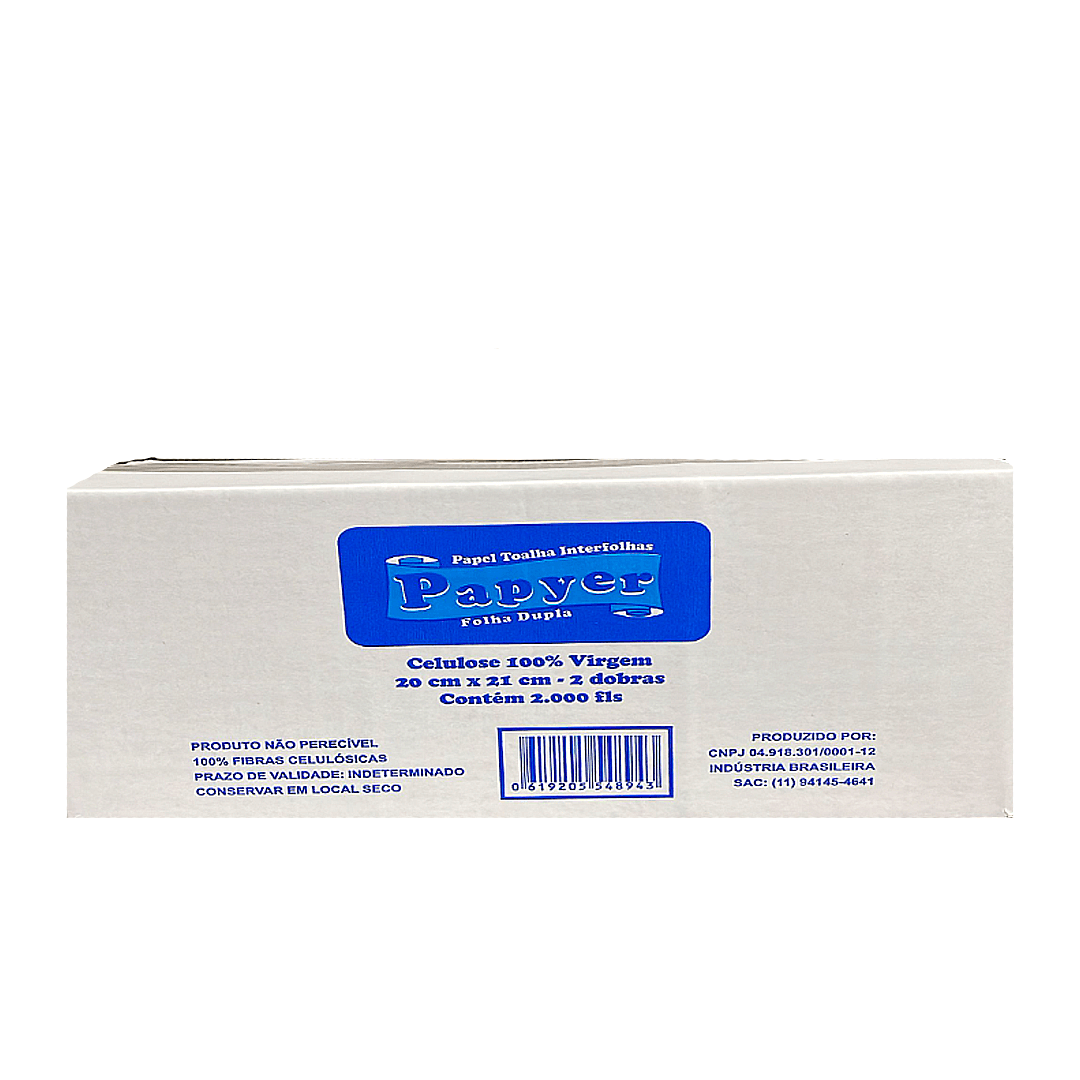 Papel Interfolha 100% Celulose Folha Simples Papyer 1.000 folhas. Categoria Papéis. Subcategoria Papel Interfolha. Marca Papyer. Quantidade 1.000 folhas. Casa Limpa em São Paulo, Rua Apinajés 1484, Sumaré.