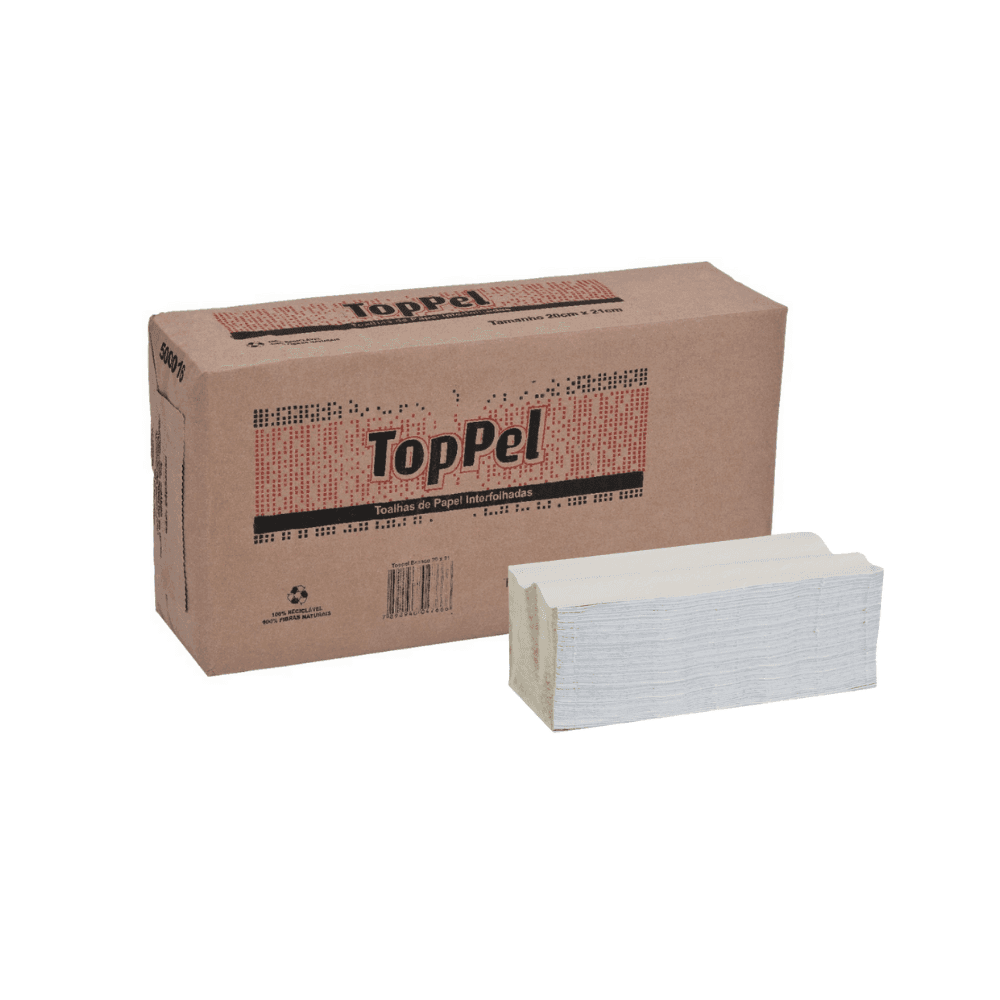 Papel Interfolha Branco 2 Dobras Folha Simples Toppel 19x21cm. Categoria Papéis. Subcategoria Papel Interfolha. Marca Toppel. Quantidade 500g. Casa Limpa em São Paulo, Rua Apinajés 1484, Sumaré.
