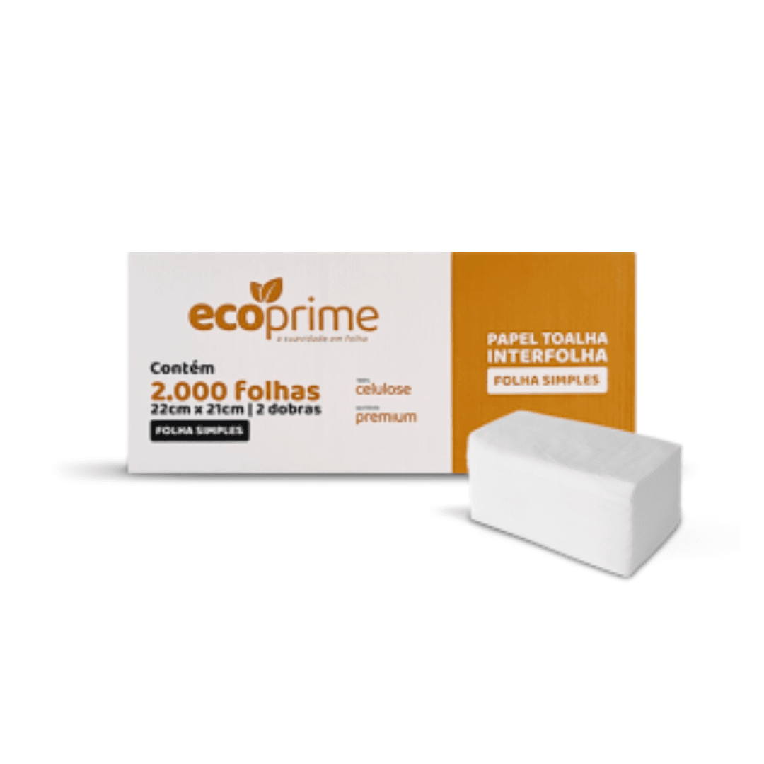 Papel Interfolha Ecoprime C/ 2000 Folhas de 2 Dobras Folha Simples. Categoria Papéis. Subcategoria Papel Interfolha. Marca Ecoprime. Quantidade 2000 Folhas . Casa Limpa em São Paulo, Rua Apinajés 1484, Sumaré.