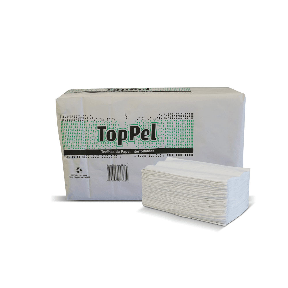 Papel Interfolha Folha Simples 2 Dobras 100% Celulose Toppel 22x21cm. Categoria Papéis. Subcategoria Papel Interfolha. Marca Toppel. Quantidade 550g. Casa Limpa em São Paulo, Rua Apinajés 1484, Sumaré.