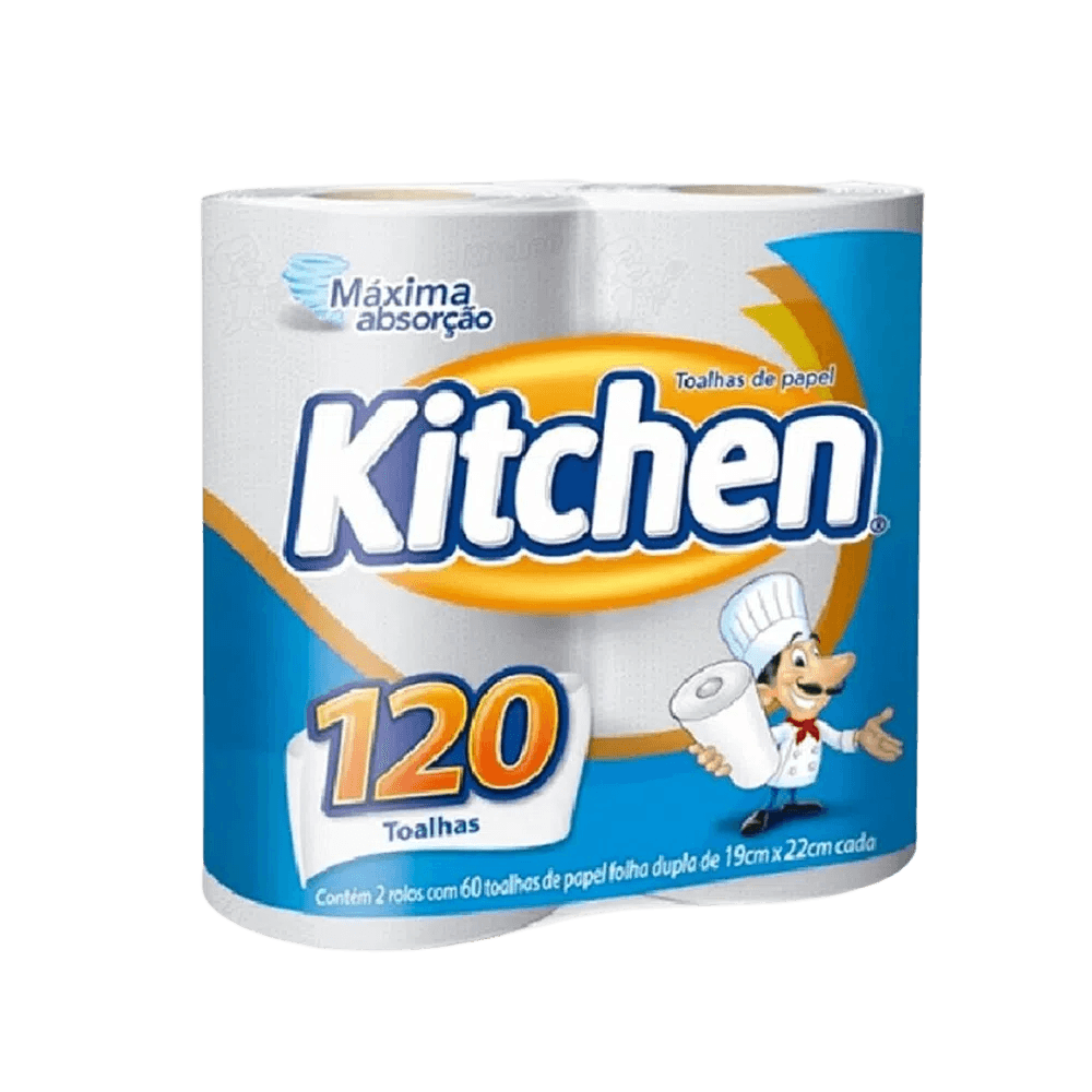 Papel Toalha Folha Dupla Kitchen 120 folhas. Categoria Papéis. Subcategoria Papel Toalha para Cozinha. Marca Kitchen. Quantidade 120 folhas. Casa Limpa em São Paulo, Rua Apinajés 1484, Sumaré.