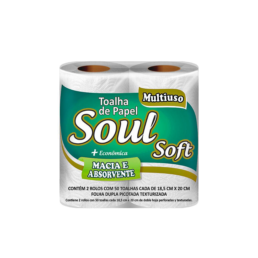 Papel Toalha Para Cozinha Folha Dupla Soul Soft Com 2 Rolos. Categoria Papéis. Subcategoria Papel Toalha para Cozinha. Marca Soul Soft. Quantidade 2 Rolos. Casa Limpa em São Paulo, Rua Apinajés 1484, Sumaré.