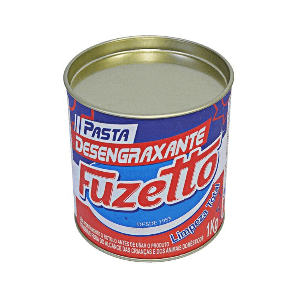 Pasta Desengraxante Arenosa Fuzetto 1kg. Categoria Produtos de Limpeza. Subcategoria Desengraxantes. Marca Fuzetto. Quantidade 1kg. Casa Limpa em São Paulo, Rua Apinajés 1484, Sumaré.