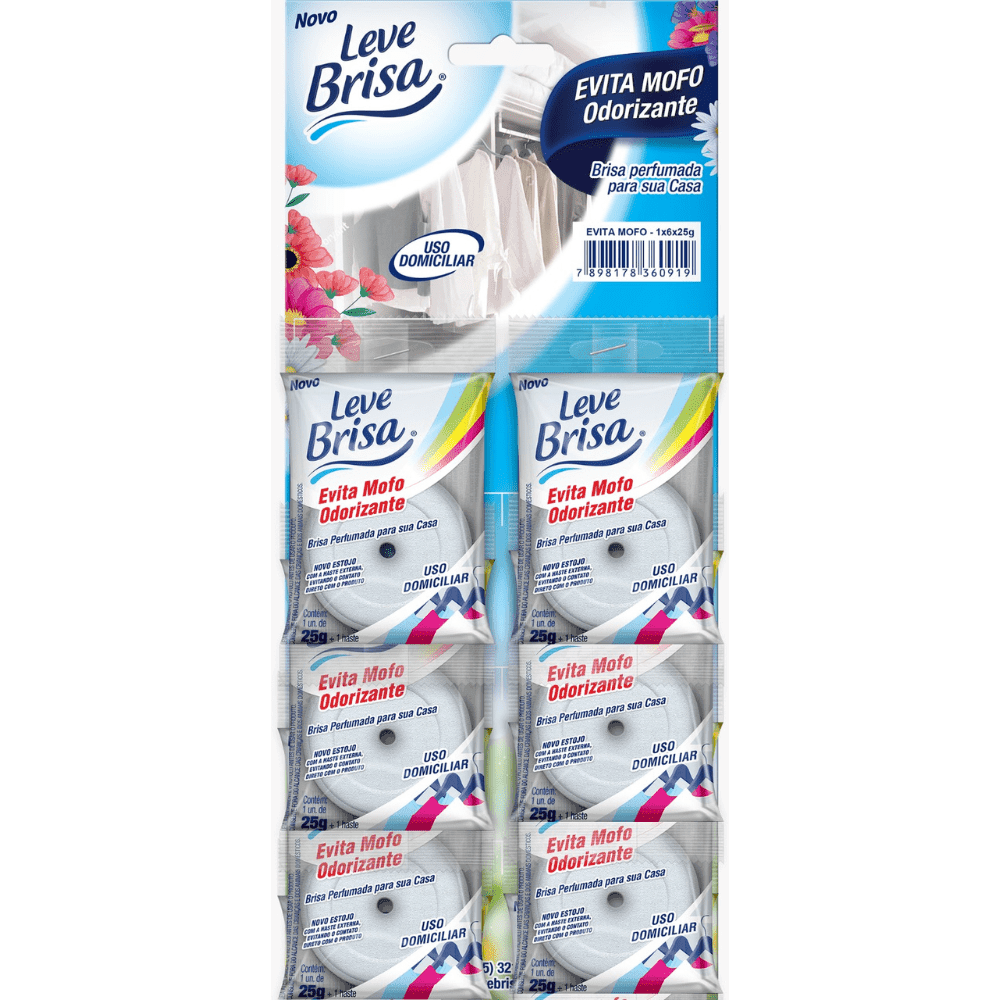 Pedra Evita Mofo Leve Brisa Cartela com 6 Unidades. Categoria Produtos de Limpeza. Subcategoria Evita Mofo. Marca Leve Brisa. Quantidade 6 unidades. Casa Limpa em São Paulo, Rua Apinajés 1484, Sumaré.