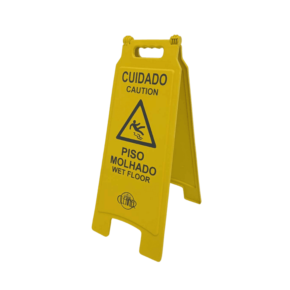 Placa Sinalizadora Piso Molhado Cleaner. Categoria Comércio e Indústria. Subcategoria Placas Sinalizadoras. Marca Cleaner. Quantidade 1. Casa Limpa em São Paulo, Rua Apinajés 1484, Sumaré.