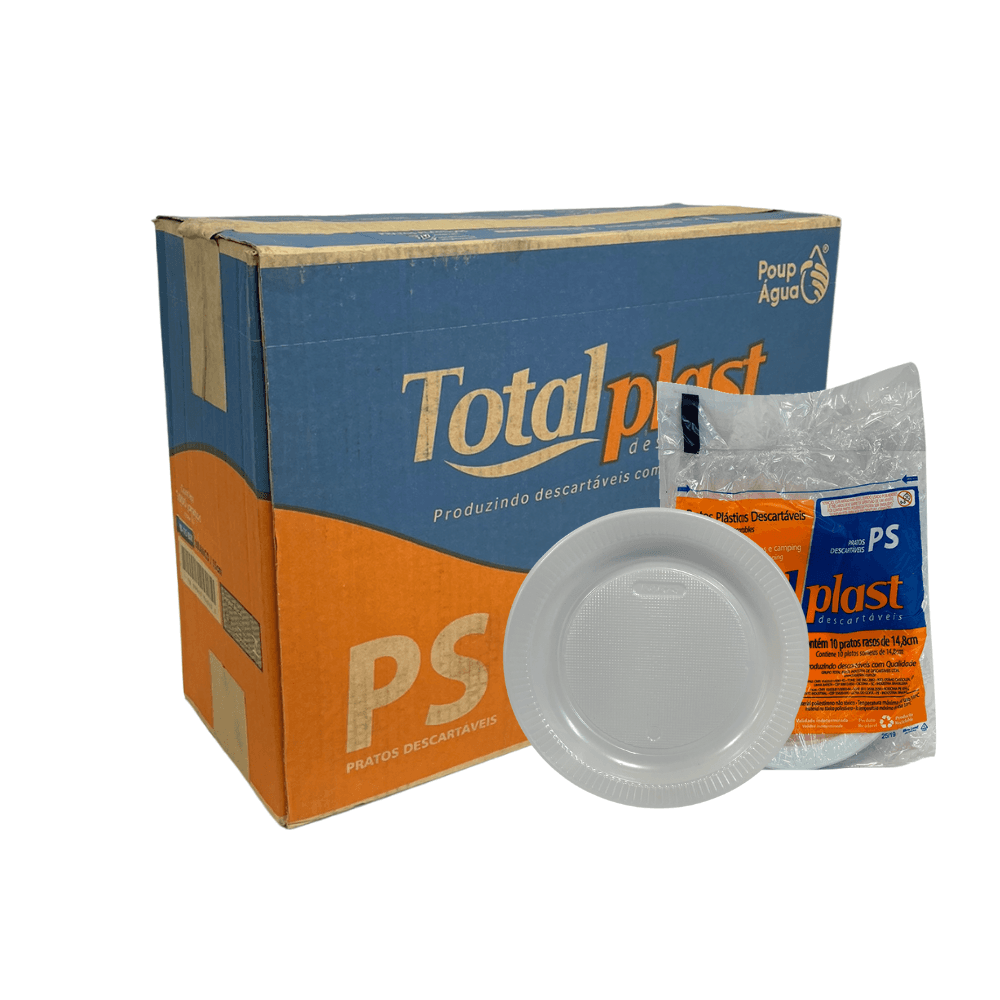 Prato Raso 15cm para Sobremesa Branco Totalplast 1.000 unidades. Categoria Descartáveis e Embalagens. Subcategoria Pratos Descartáveis. Marca Totalplast. Quantidade 1.000 unidades. Casa Limpa em São Paulo, Rua Apinajés 1484, Sumaré.