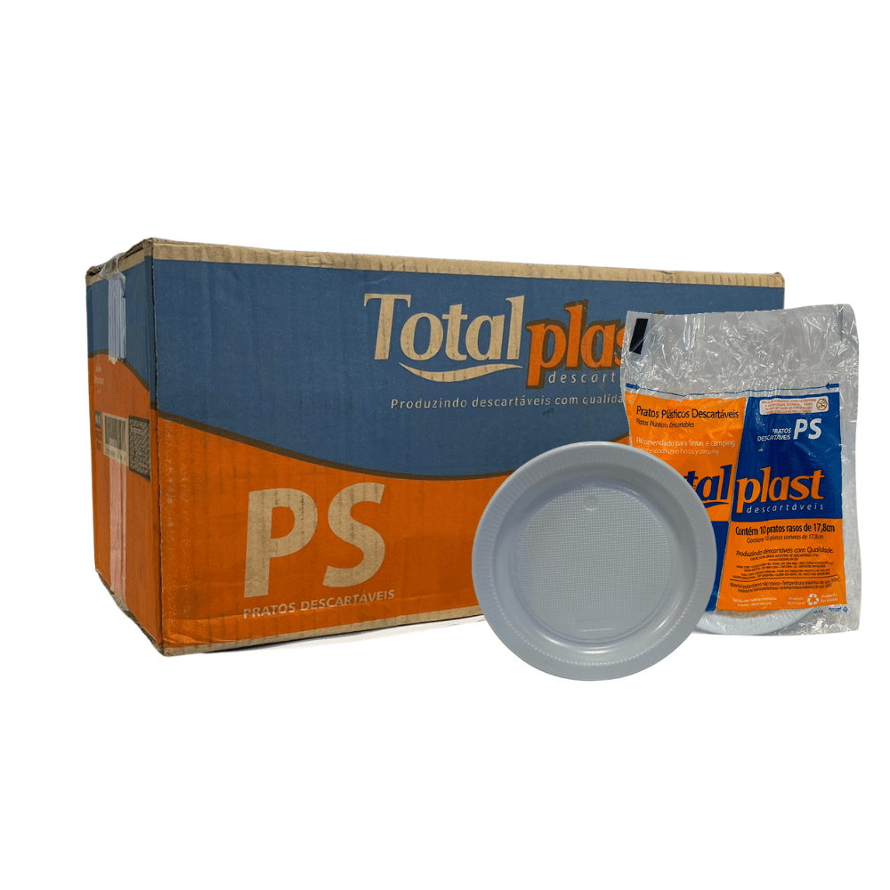 Prato Raso 18cm Total Plast PR-18 BR 500 unidades. Categoria Descartáveis e Embalagens. Subcategoria Pratos Descartáveis. Marca Totalplast. Quantidade 500. Casa Limpa em São Paulo, Rua Apinajés 1484, Sumaré.