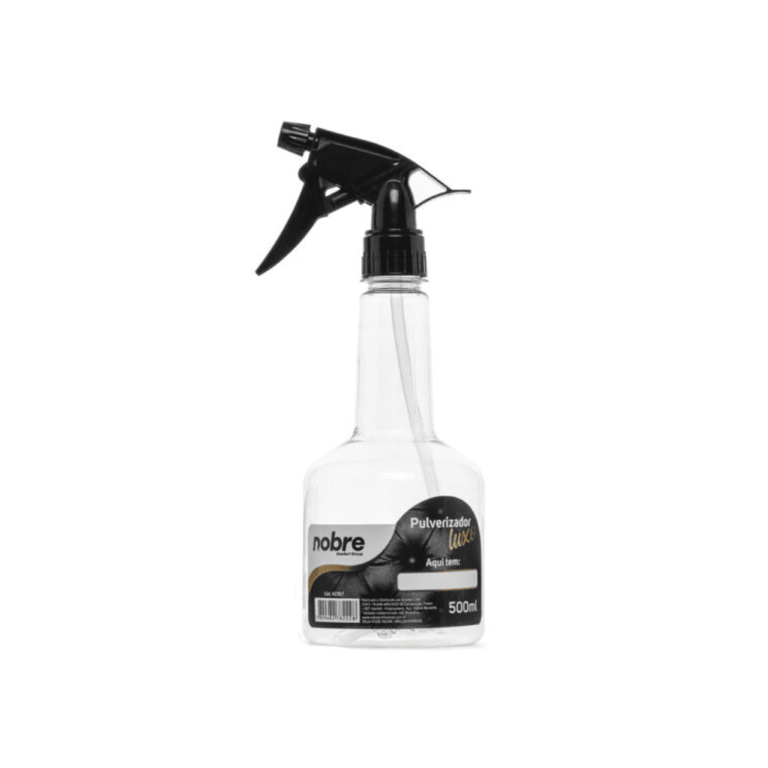 Pulverizador Luxo 500ml Preto Nobre. Categoria Utilidades. Subcategoria Pulverizadores. Marca Nobre. Quantidade 1. Casa Limpa em São Paulo, Rua Apinajés 1484, Sumaré.
