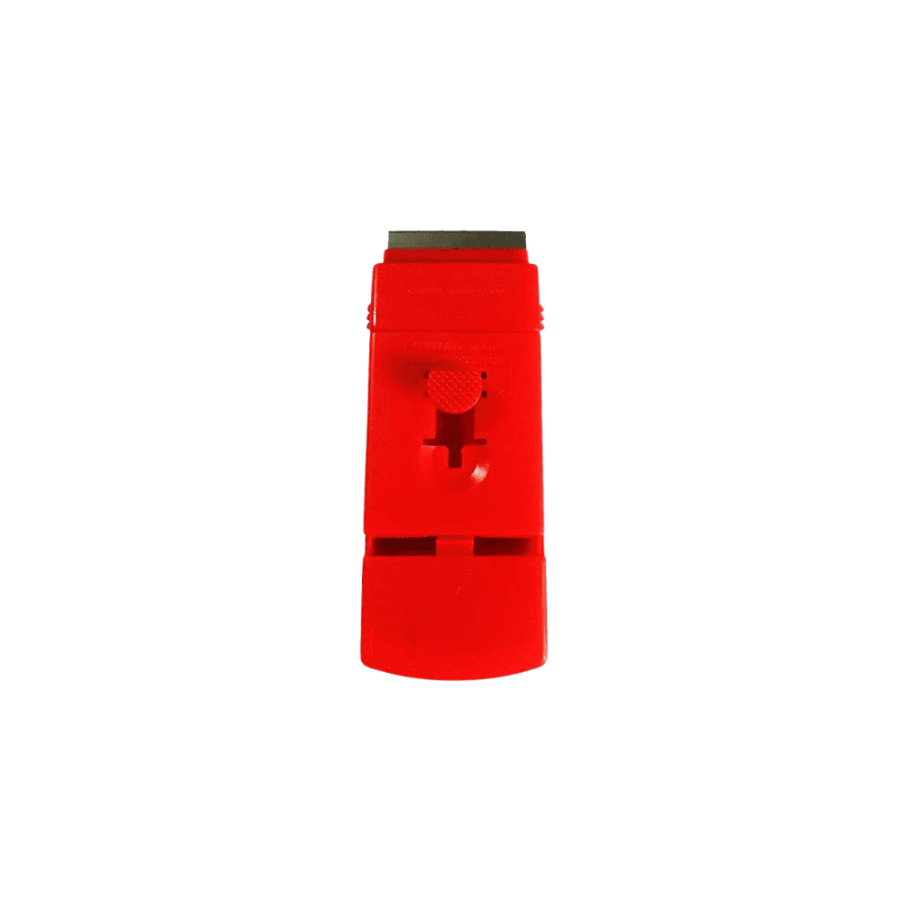 Raspador de Segurança para Vidros Romher Lâmina de 4cm. Categoria Acessórios para Limpeza. Subcategoria Limpeza de Vidros. Marca Mirax Air. Quantidade 1. Casa Limpa em São Paulo, Rua Apinajés 1484, Sumaré.