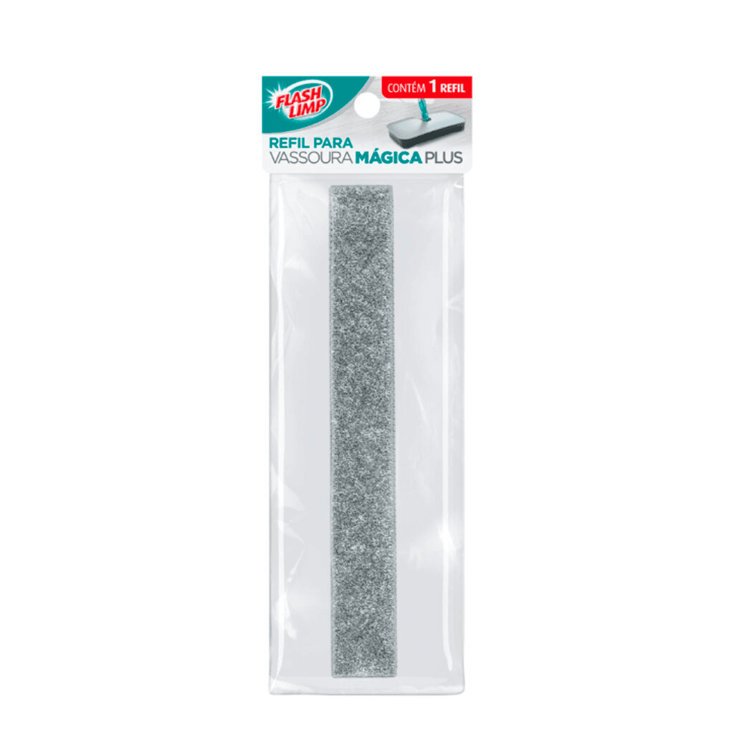 Refil Vassoura Magica Plus Flash Limp. Categoria Acessórios para Limpeza. Subcategoria Refil para Mop. Marca FlashLimp. Quantidade 1 . Casa Limpa em São Paulo, Rua Apinajés 1484, Sumaré.