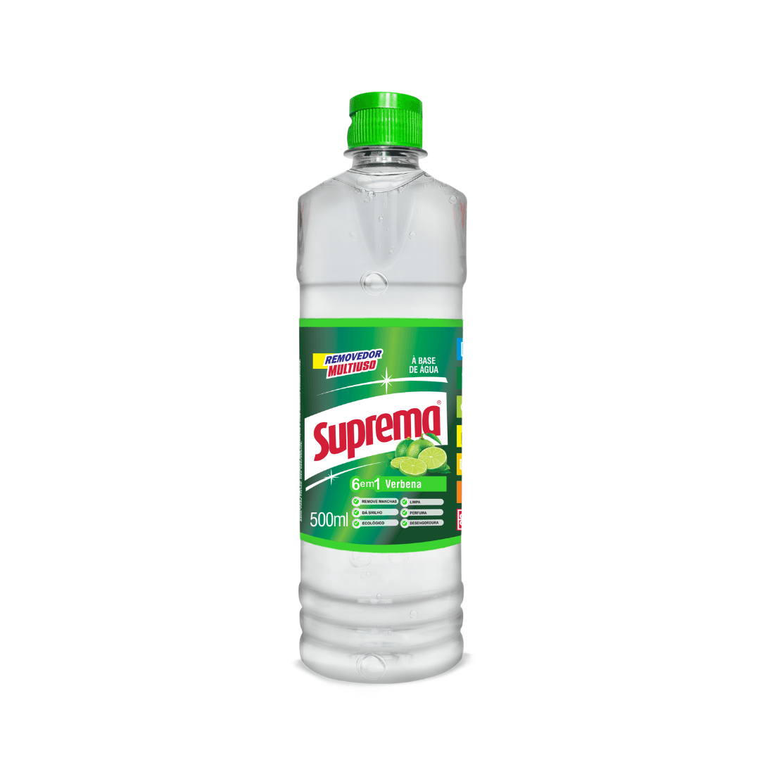 Removedor Multiuso Verbena Suprema 500ml. Categoria Produtos de Limpeza. Subcategoria Removedor. Marca Suprema. Quantidade 500ml. Casa Limpa em São Paulo, Rua Apinajés 1484, Sumaré.