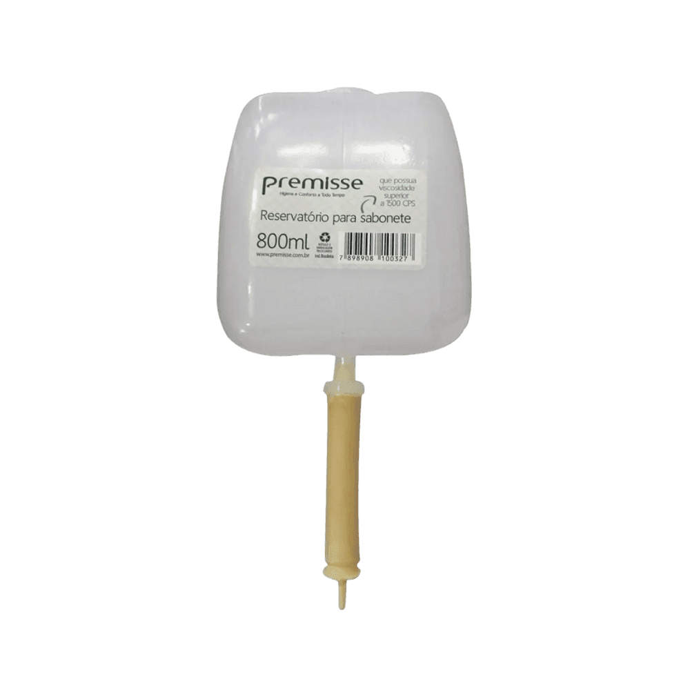 Reservátorio para Saboneteira Premisse 800ml . Categoria Comércio e Indústria. Subcategoria Reservatório para Saboneteira. Marca Premisse. Quantidade 1. Casa Limpa em São Paulo, Rua Apinajés 1484, Sumaré.