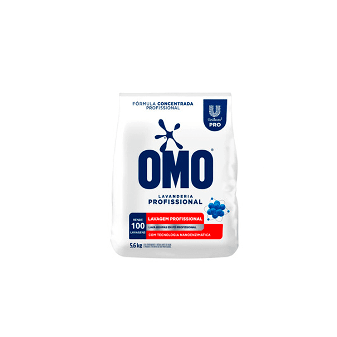 Sabão em pó Omo Lavagem Perfeita 5,6kg - Unilever Pro. Categoria Produtos de Limpeza. Subcategoria Sabão. Marca Omo. Quantidade 5,6kg. Casa Limpa em São Paulo, Rua Apinajés 1484, Sumaré.